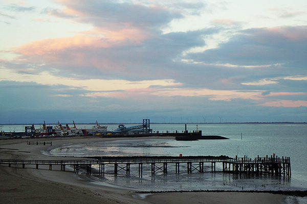 Blick auf den Hafen